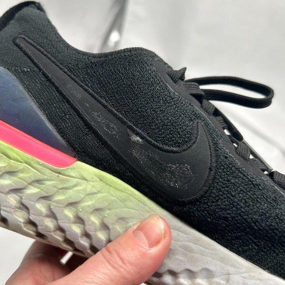 NIKE Epic React Flyknit 2 Pixel Running Shoes Sneakers- BQ8928-003- Men'… - Picture 11 of 12